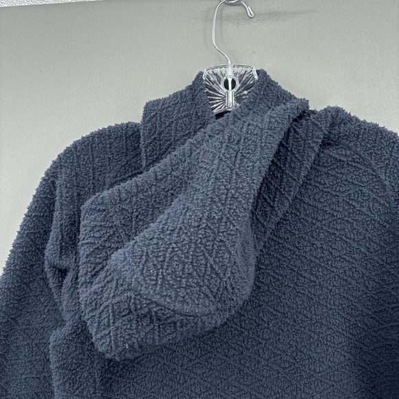 Patagonia Hoodie Womens Small Blue Fleece Cowl Neck Hoody Diamond Pullover Cozy - Picture 12 of 14